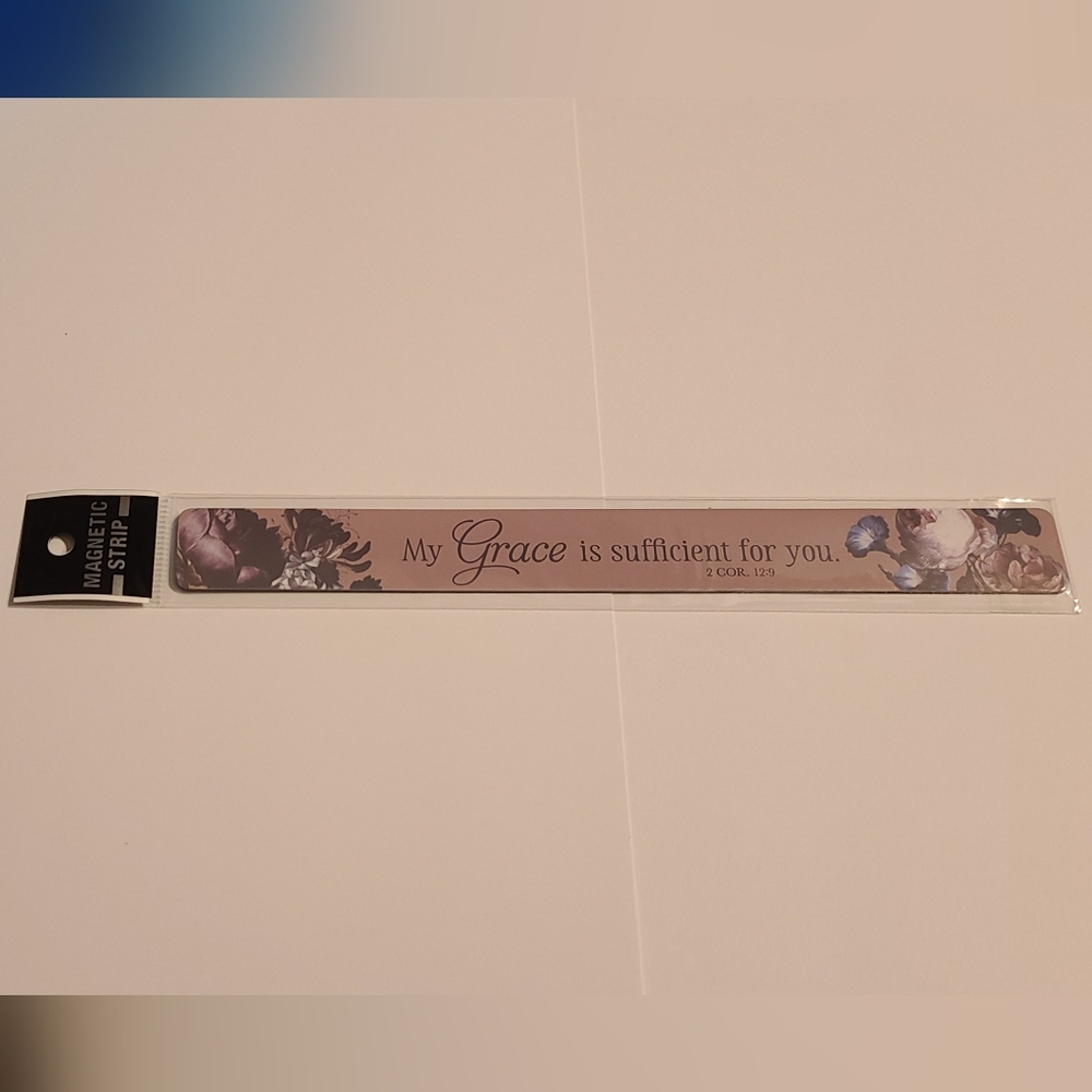 Magnet Strip My Grace Is Sufficient For You Scripture